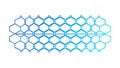 Blue Chain Link Fence Pattern Texture, vector design Generative AI Royalty Free Stock Photo