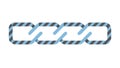 Blue Chain Link Pattern Border Strip, vector design Generative AI Royalty Free Stock Photo