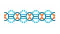 Blue Chain Link Pattern Vector, vector design Generative AI Royalty Free Stock Photo