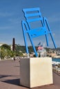 Blue chair sab Royalty Free Stock Photo