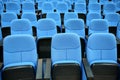 Blue Chair Seats In Empty Conference Room