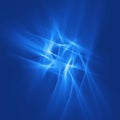 Blue chaos rays Royalty Free Stock Photo