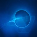 Blue chaos rays circle Royalty Free Stock Photo