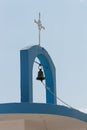 Blue chapel in Greece