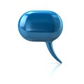 Blue chat bubble icon