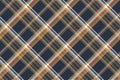 Blue check pixel fabric texture seamless pattern Royalty Free Stock Photo