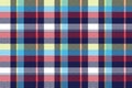 Blue check pixel fabric texture seamless pattern Royalty Free Stock Photo