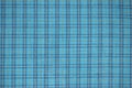 Blue checked fabric texture