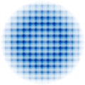 Blue checkerd circle Royalty Free Stock Photo