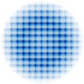 Blue checkerd circle Royalty Free Stock Photo