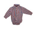 Blue checkered boy shirt Royalty Free Stock Photo