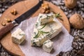 Blue cheese slices Royalty Free Stock Photo