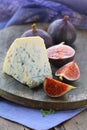 Blue cheese and sweet fruit figs