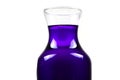 Blue chemical bottle