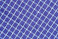 blue chessboard pattern fabric Royalty Free Stock Photo