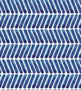 Blue chevron watercolor pattern. Navy background