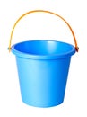Blue children bucket isolated .