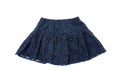 Blue children skirt, isolated