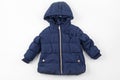 Blue children winter jacket