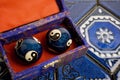 Blue Chinese Baoding Balls