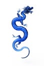 Blue chinese dragon