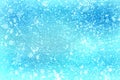 Blue Christmas background snow texture, abstraction, snowflakes Royalty Free Stock Photo