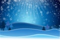 Blue Christmas Background With Snowflakes. Raster Version Royalty Free Stock Photo