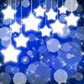 Blue Christmas background with stars Royalty Free Stock Photo