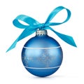 Blue Christmas ball Royalty Free Stock Photo