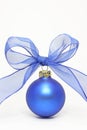 Blue christmas ball Royalty Free Stock Photo