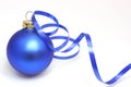 Blue christmas ball Royalty Free Stock Photo