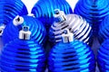 Blue christmas balls Royalty Free Stock Photo
