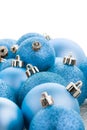 Blue christmas balls Royalty Free Stock Photo