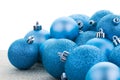 Blue christmas balls Royalty Free Stock Photo