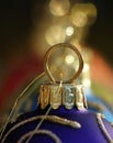 Blue Christmas bauble Royalty Free Stock Photo