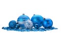 Blue christmas bauble Royalty Free Stock Photo