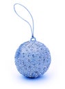 Blue Christmas Bauble Ornament