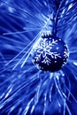 Blue Christmas Bulbs Royalty Free Stock Photo