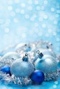 Blue christmas decoration Royalty Free Stock Photo