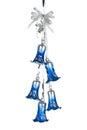 Blue Christmas decoration bells Royalty Free Stock Photo
