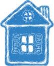 Blue Christmas House