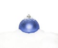 Blue Christmas New Year sphere Royalty Free Stock Photo