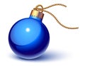 Blue christmas ornament Royalty Free Stock Photo