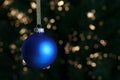Blue Christmas ornament Royalty Free Stock Photo