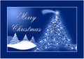Blue Christmas postcard