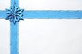 Blue christmas ribbon Royalty Free Stock Photo