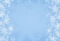 Blue Christmas Snowflake Background