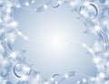 Blue Christmas Sparkling Lights Background Royalty Free Stock Photo