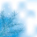 Blue christmas tree