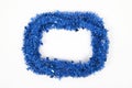 Blue christmas wreath isolated on white background Royalty Free Stock Photo